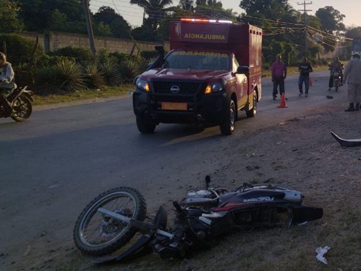 Motociclista muere tras impactar contra un bus en el desvío a El Milagro, Villanueva