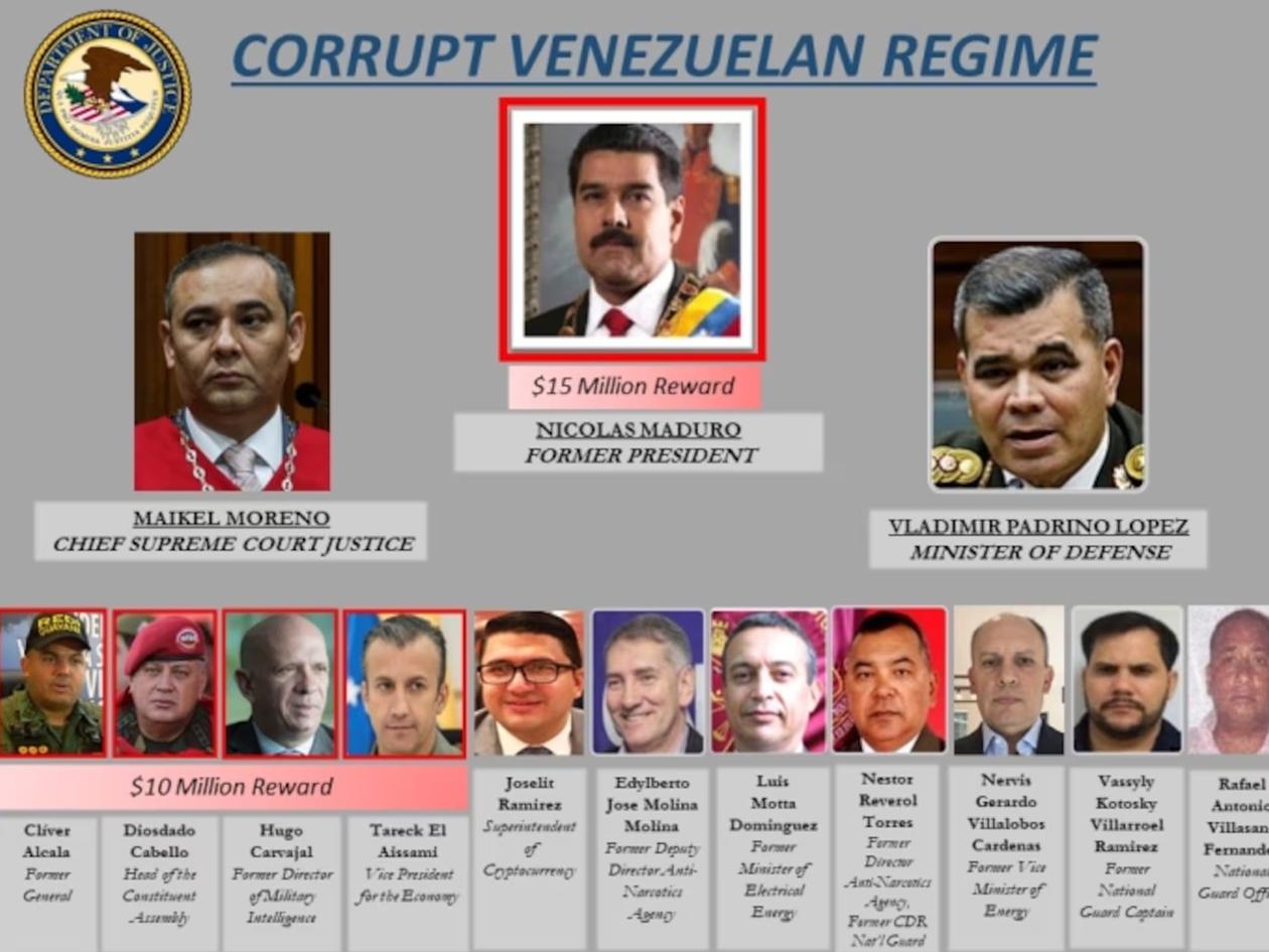 EEUU designará a partir del lunes al Cartel de los Soles como grupo terrorita