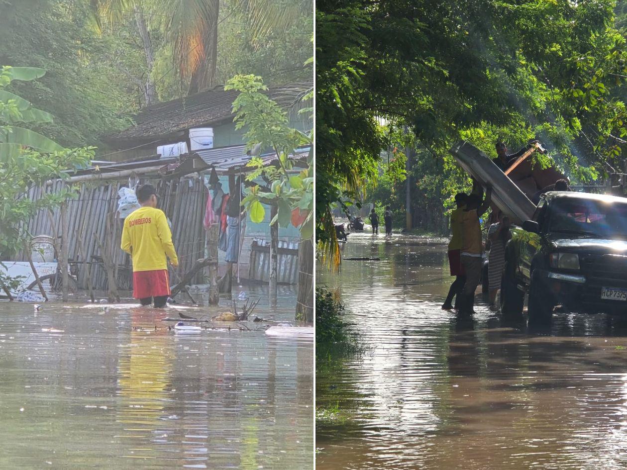 Nueva crecida del Ulúa: familias evacuan y claman ayuda​​​​​​