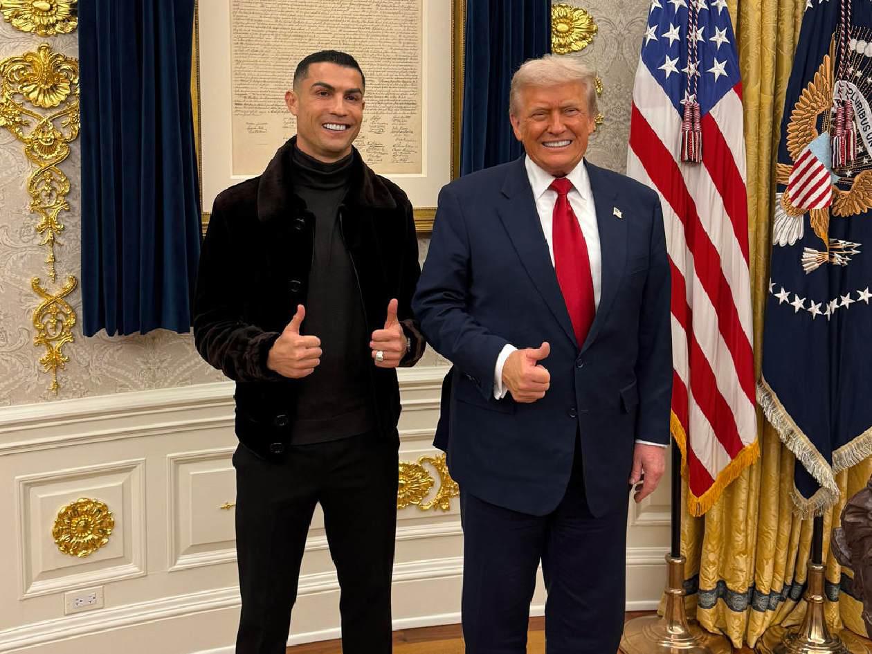 Cristiano Ronaldo le deja mensaje a Donald Trump tras visita en la Casa Blanca