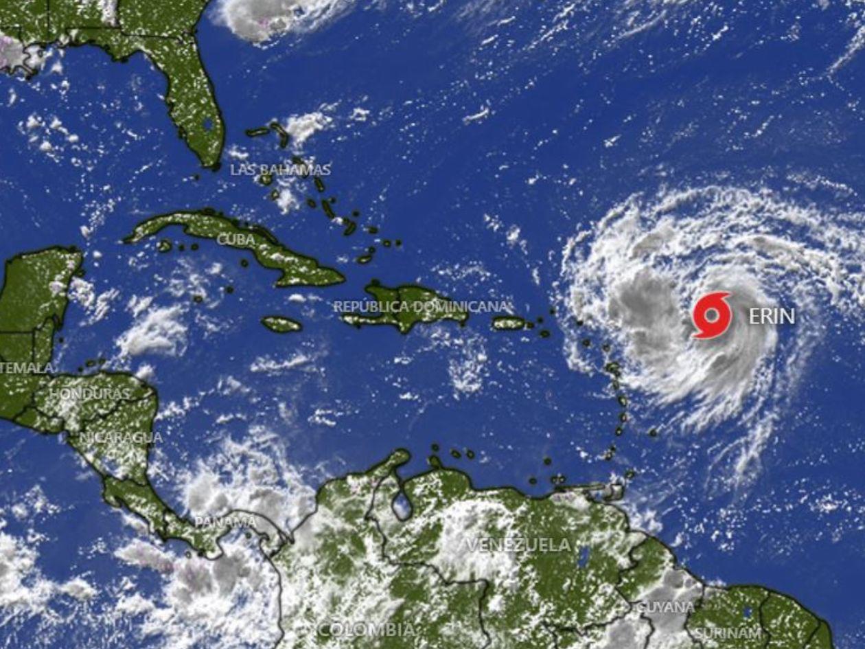 Trayectoria de Erin, el primer huracán de la temporada en el Atlántico