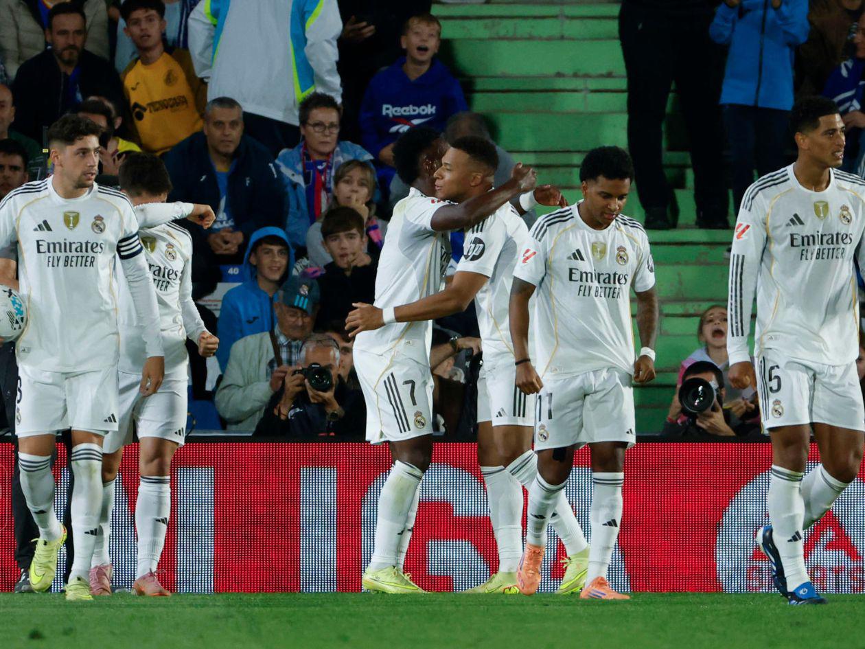 Real Madrid se impone al Getafe y suma tres puntos clave en LaLiga