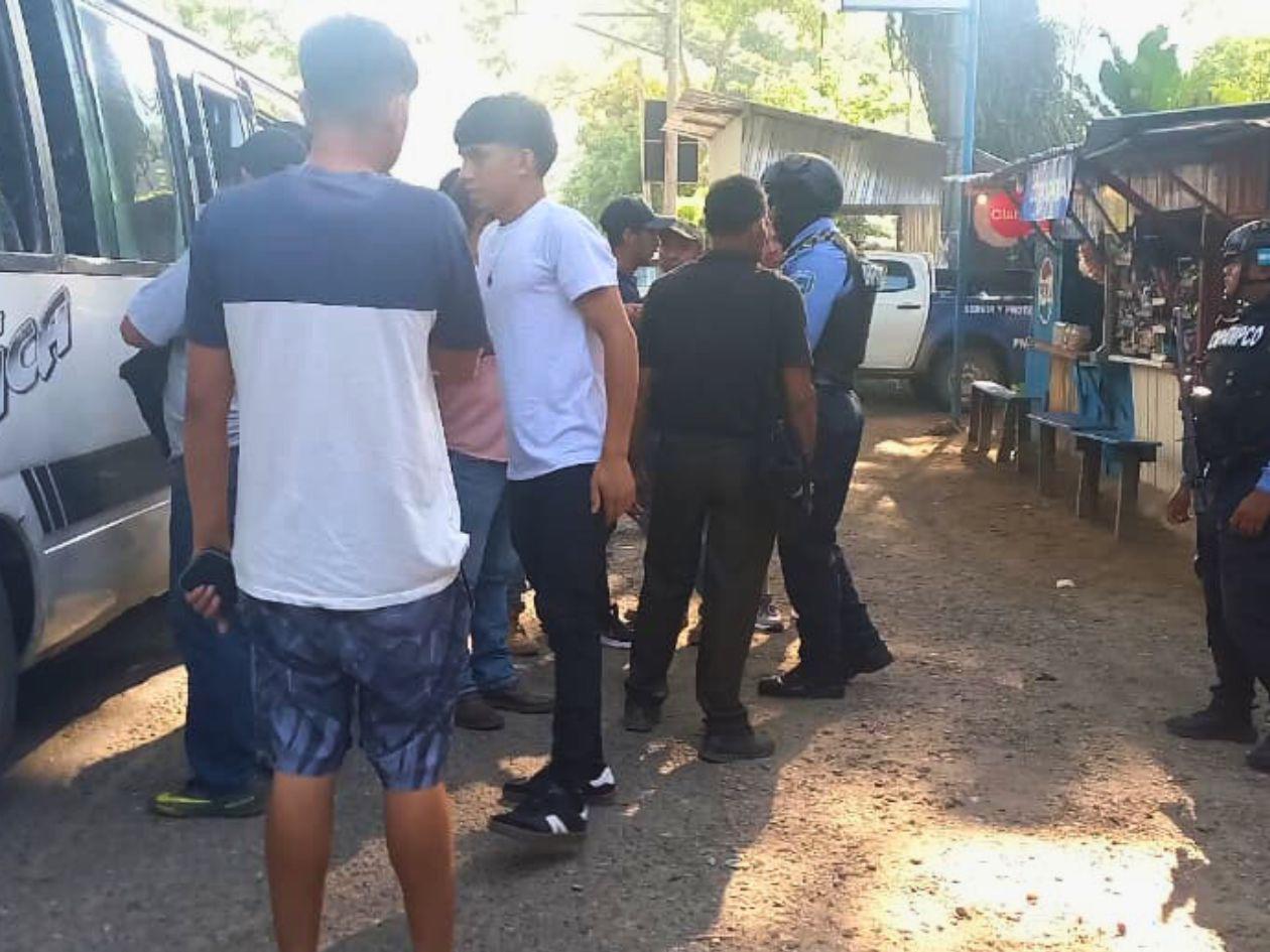 La DSTU intensifica operativos en terminal y paradas de buses en San Pedro Sula