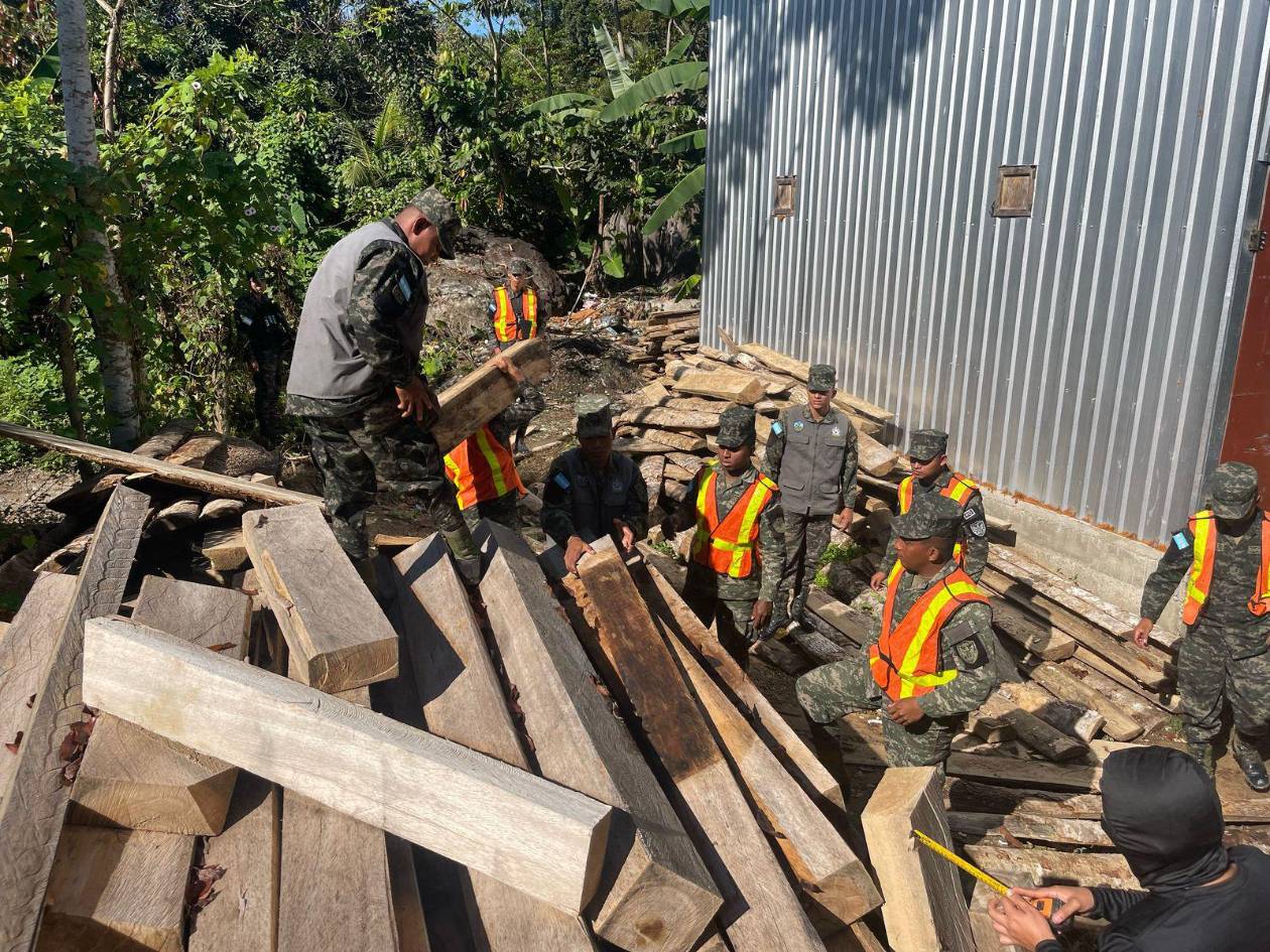 Arrecian decomisos y capturas por tala indiscriminada del bosque en Atlántida