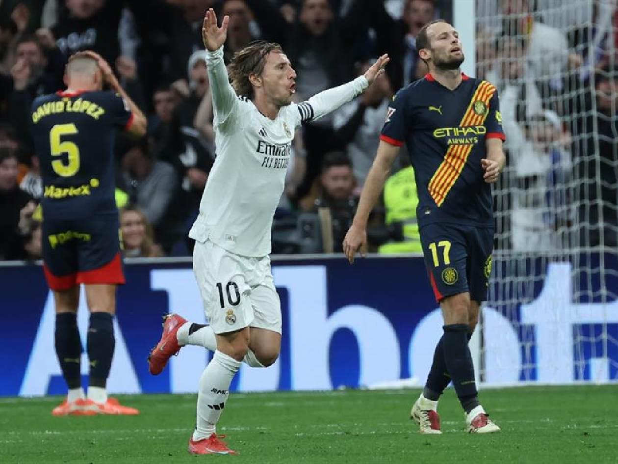 Modric y Vinicius sentencian al Girona y le dan cómodo triunfo al Real Madrid