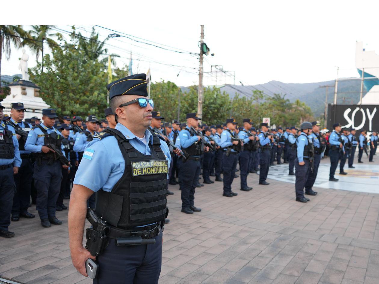 Más de 2,500 policías darán seguridad el Primero de Mayo en el valle de Sula