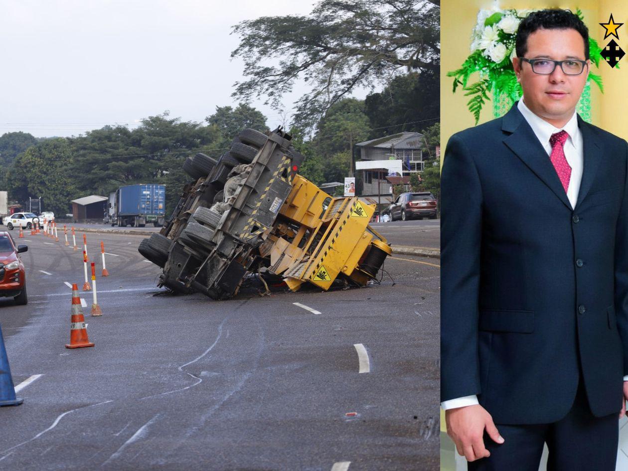 Lo que pasó con el conductor de grúa tras accidente mortal en Santa Cruz de Yojoa