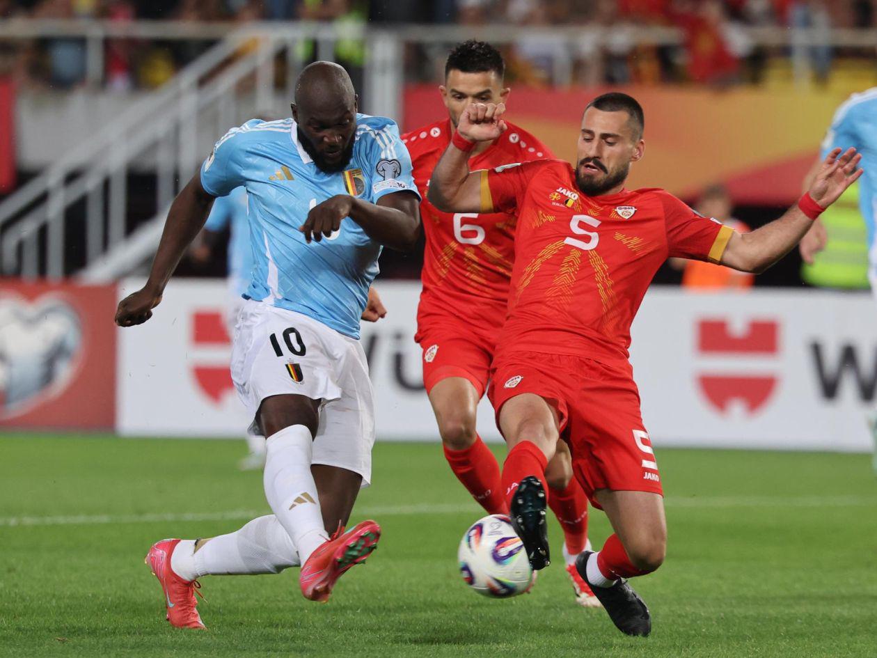 Bélgica empata ante Macedonia del Norte y no recupera su brillo