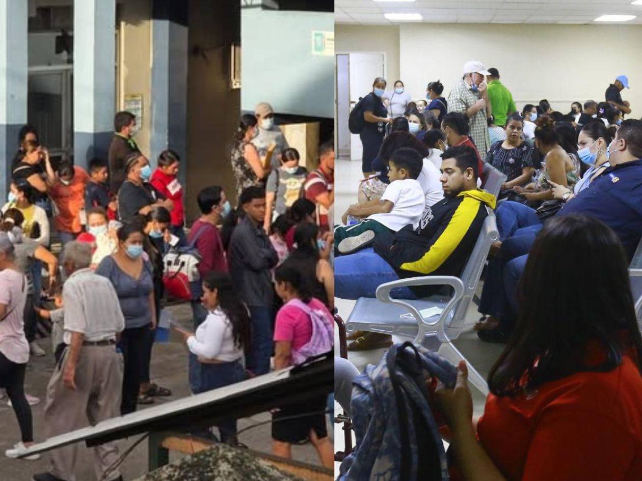 “No hay sistema”: pacientes denuncian caos en el IHSS de San Pedro Sula