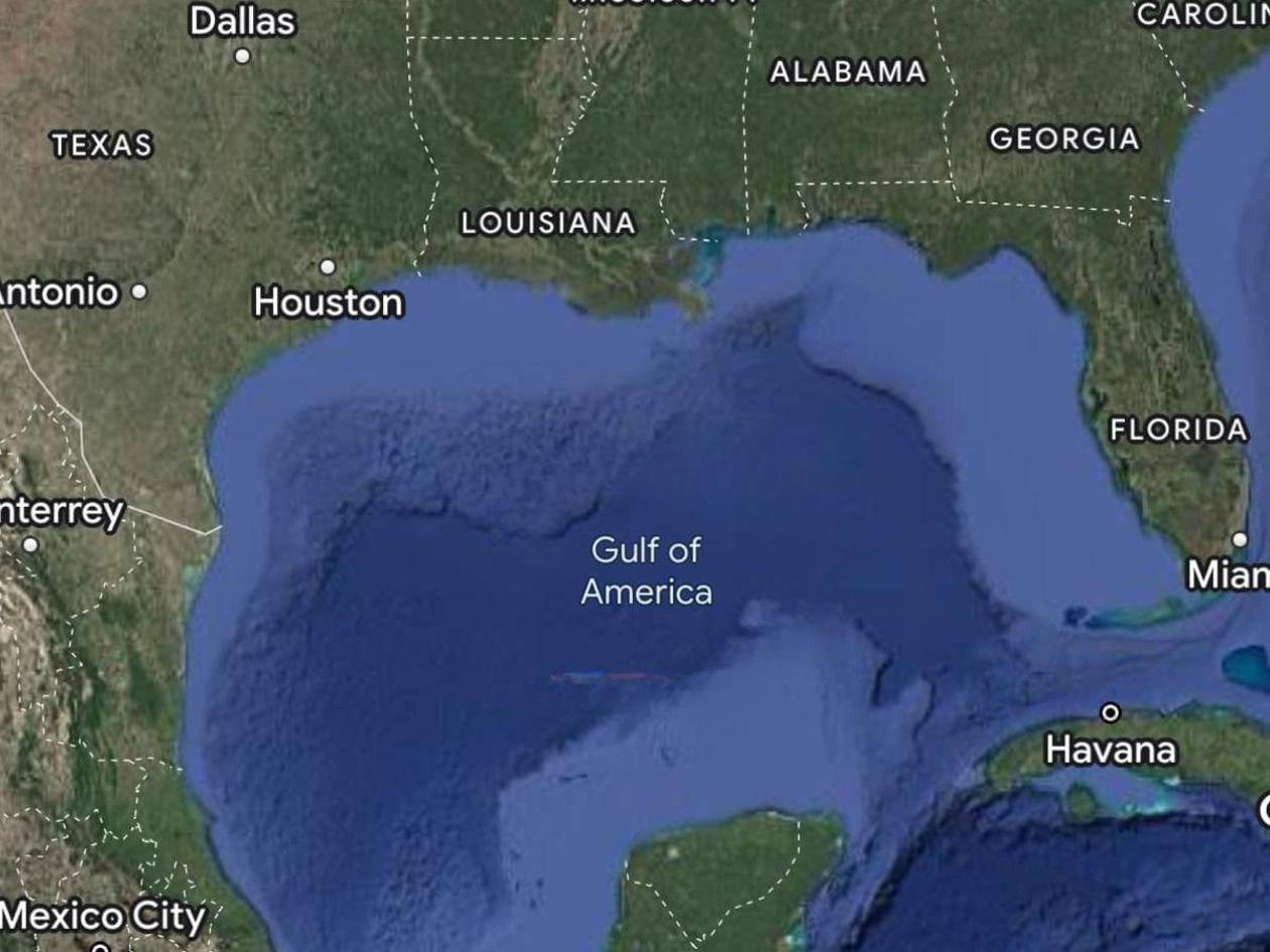 El Golfo de México ya se llama Golfo de América en Google Maps