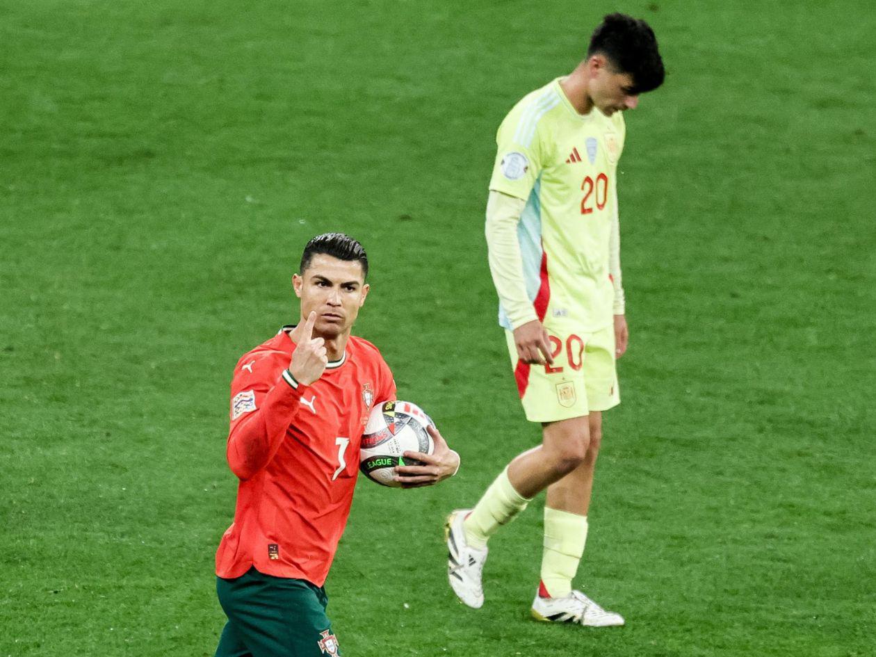 Cristiano Ronaldo logra nuevo récord en la final de la Nations League