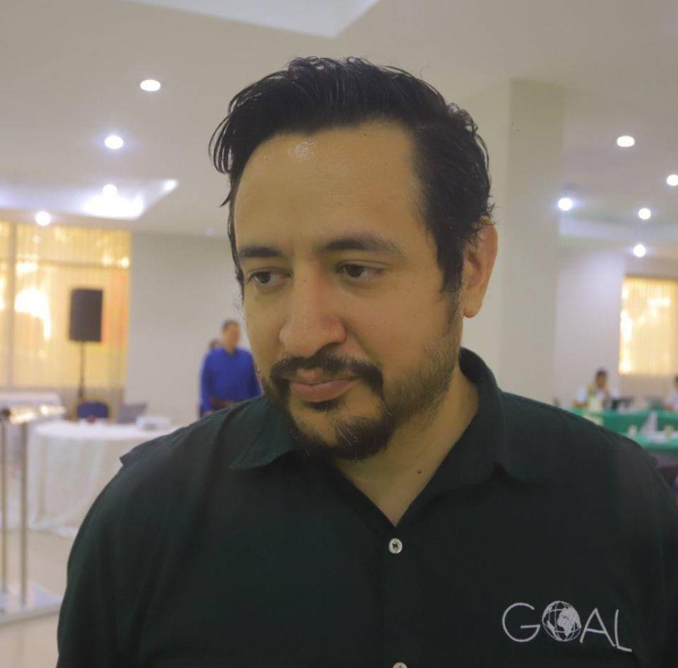 Miguel Alejandro López, especialista en gestión integral de riesgos y desastres de la Asociación Global International (GOAL).