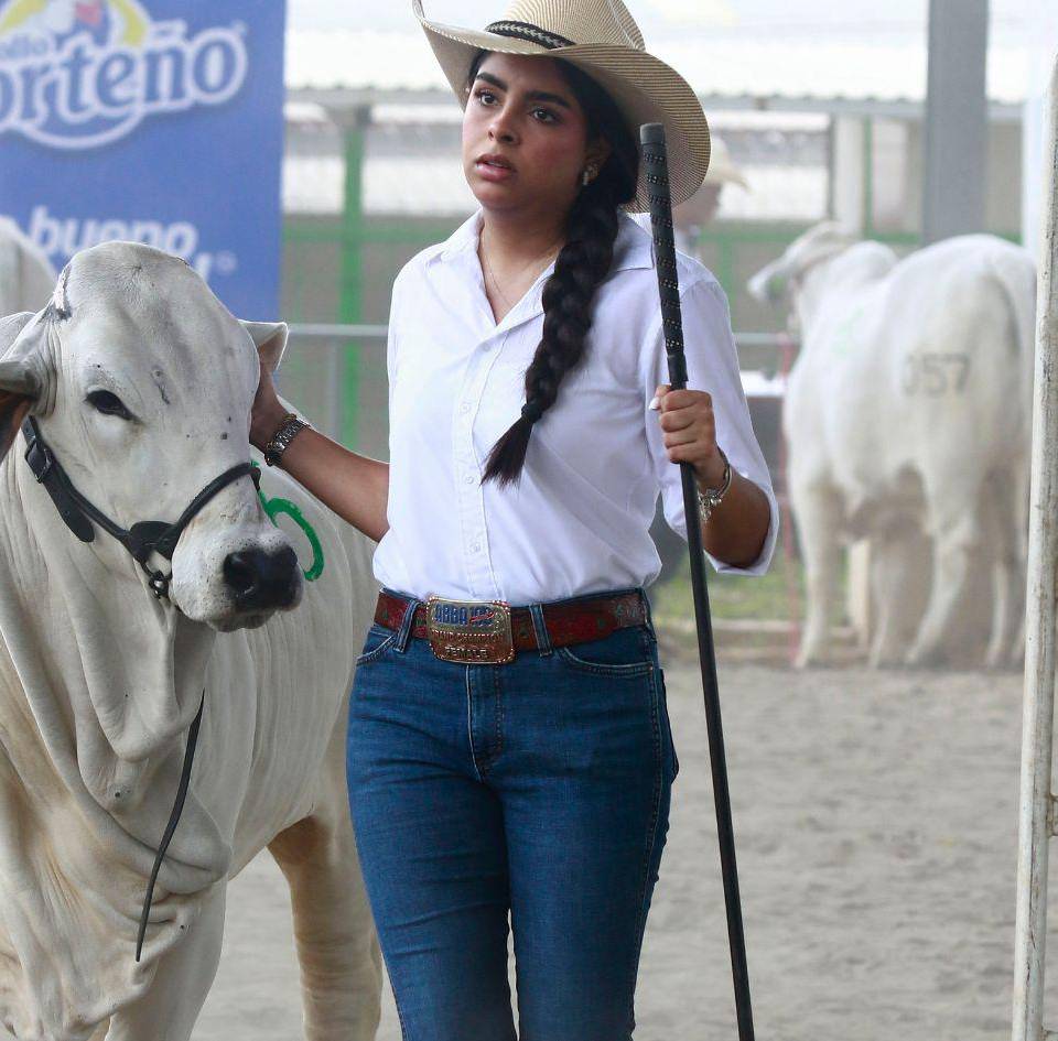 La espectacular AE Miss Matilde 506, coronada como Gran Campeona Brahman Gris