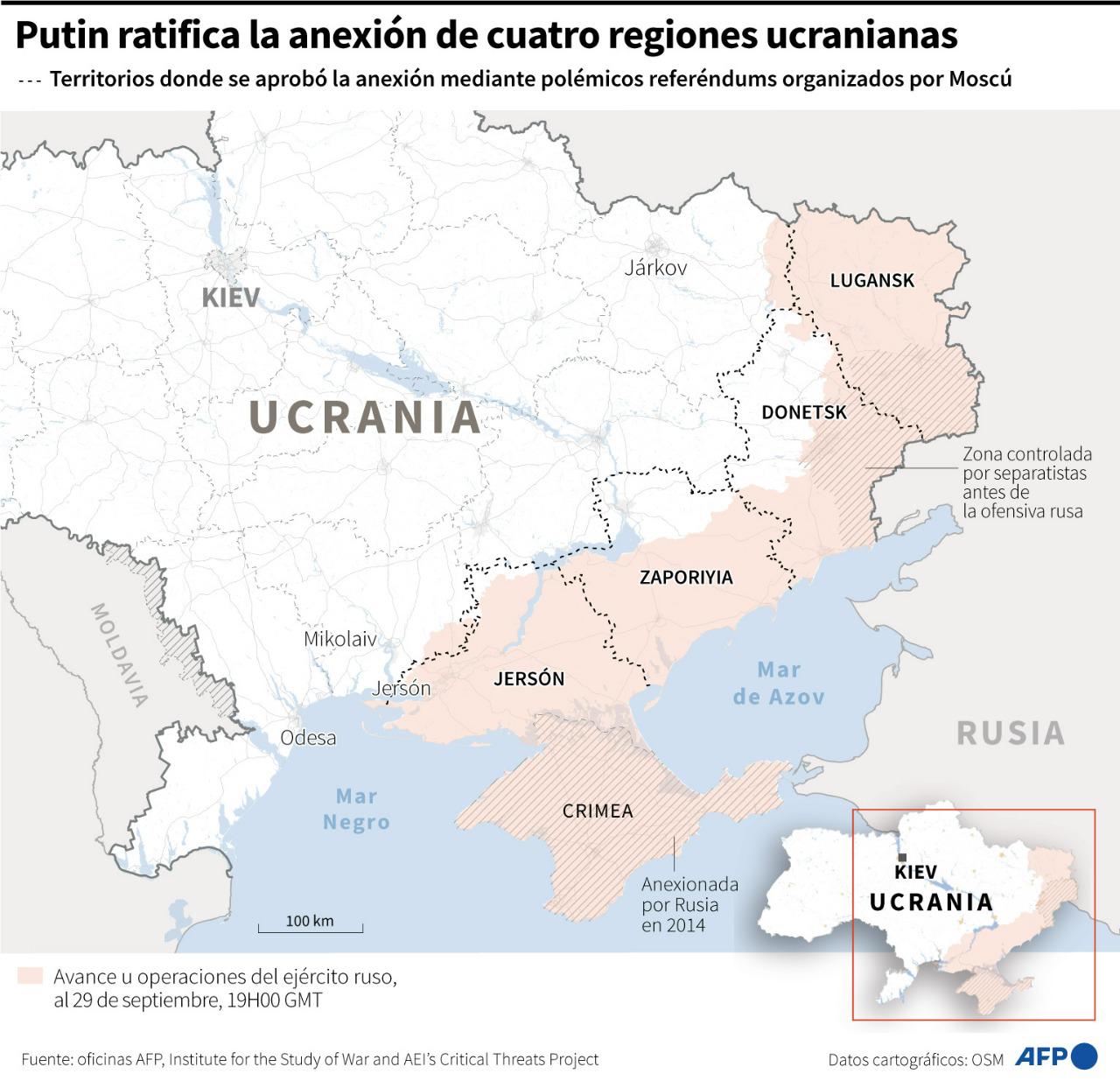 ¡Bienvenidos a casa!”, dice Putin tras firmar anexión de regiones ucranianas