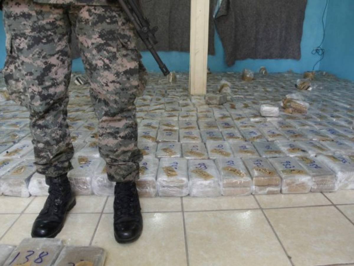 Honduras decomisa más de 6 toneladas de drogas en 2016, 10 menos que en 2015
