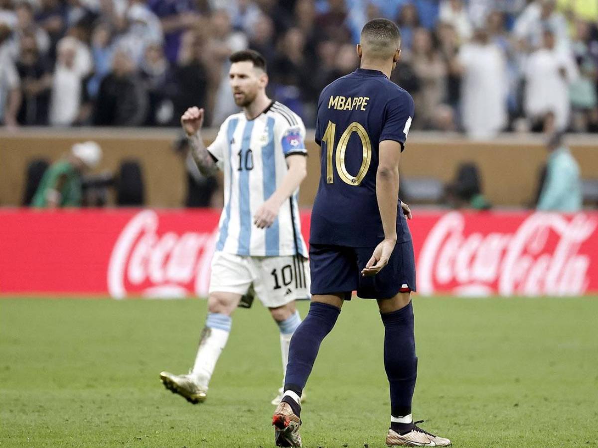 Mbappé y Messi se enfrentaron en la final del Mundial de Qatar 2022.