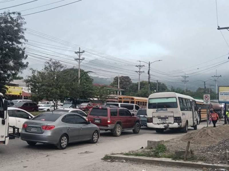 La toma es en el puente del sector conocido como Kilómetro.