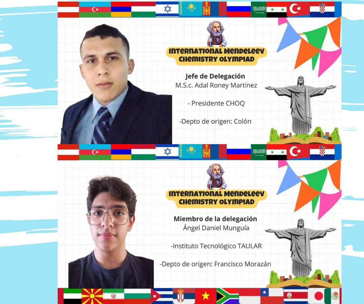 El máster Adal Roney Martínez, jefe de la delegación y Ángel Daniel Munguía