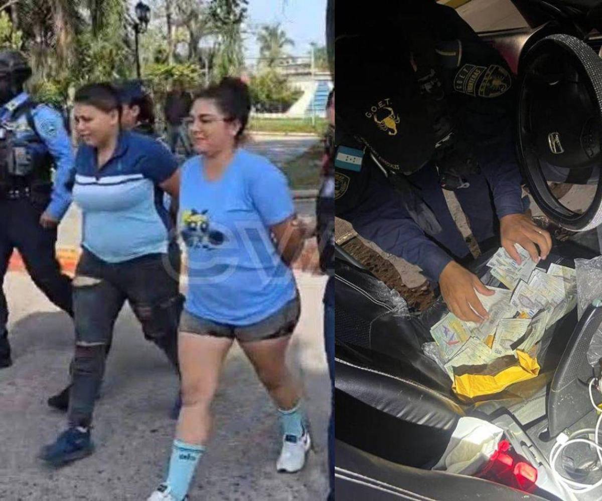 Las sospechosas, identificadas solo como Dalia y Delma, fueron interceptadas en un operativo coordinado por equipos de inteligencia policial en el sector de Tepemechín.