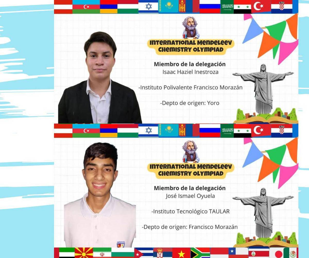 Isaac Inestroza junto a Ismael Oyuela