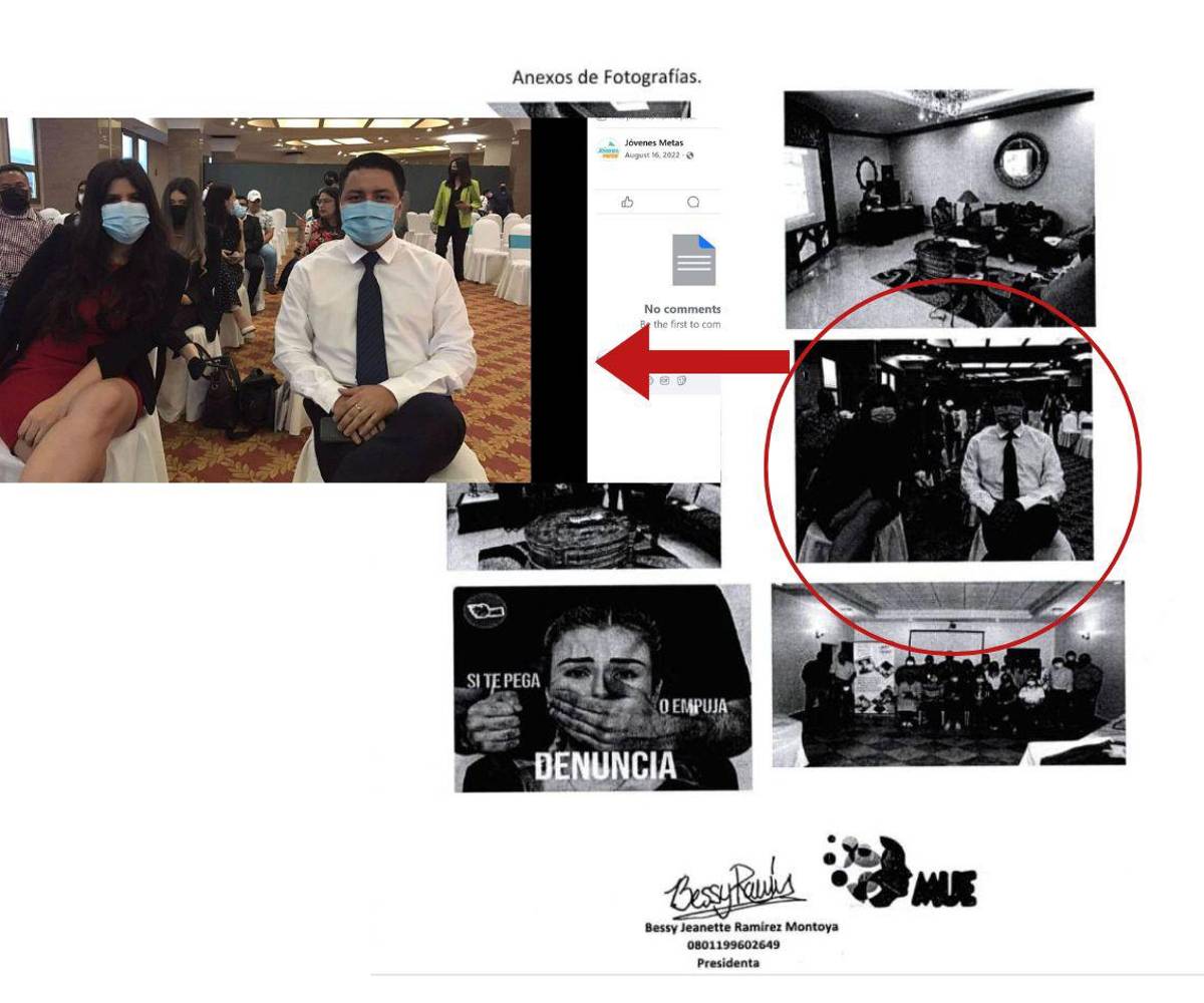 En su memoria institucional de 2024, Mujeres Unidas Extraordinarias utiliza fotos para documentar sus actividades del año, pero estas imágenes provienen del Facebook de Jóvenes Metas del 2022.