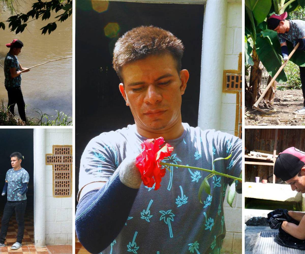 Trabaja la tierra, pesca, lava su ropa y ve en cada rincón un motivo para disfrutar estar vivo. Santos aprendió a perdonar y a renovar el deseo por vivir.