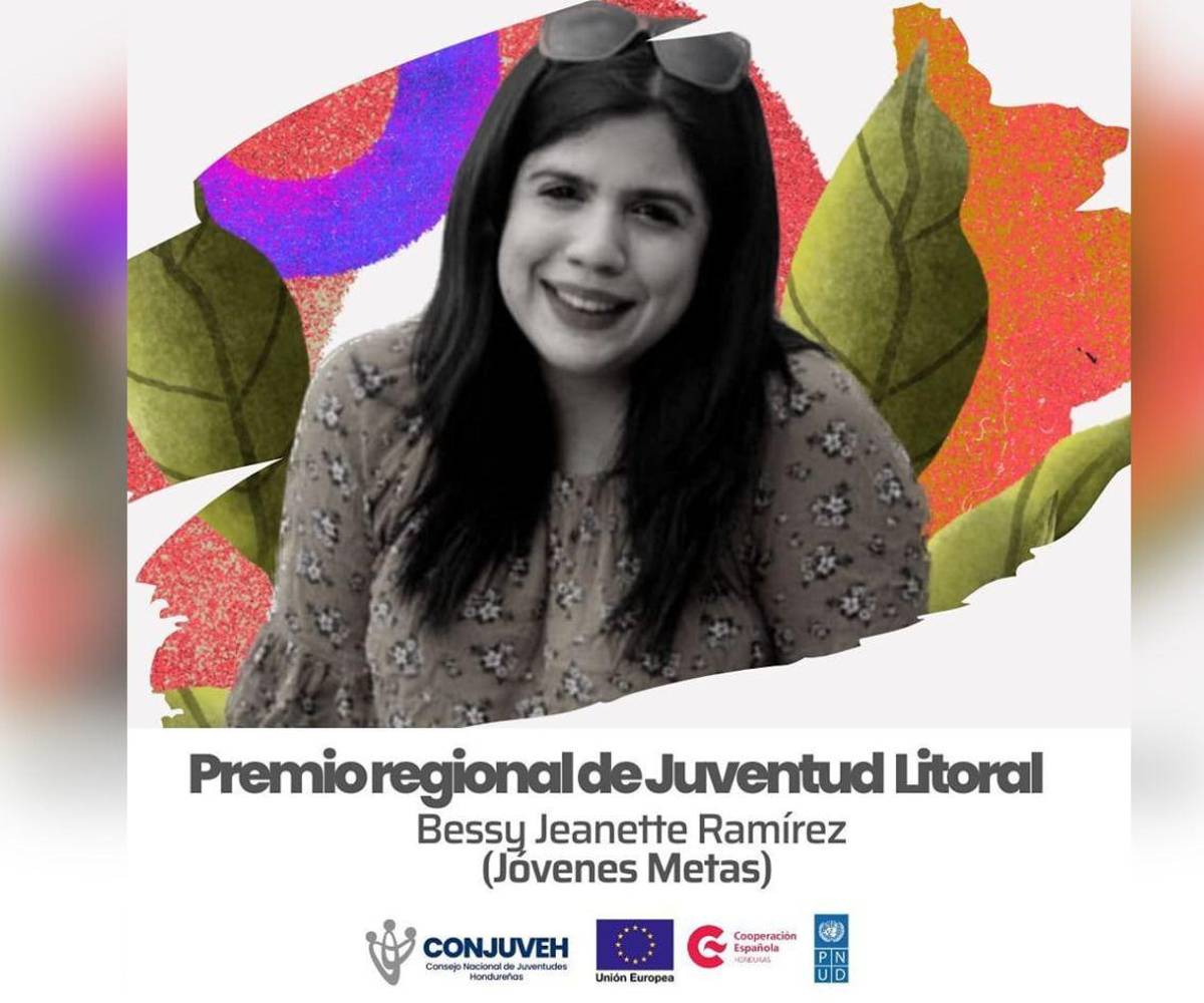 Bessy Ramírez ganó en 2022 el Premio Regional de Juventud Litoral como parte de Jóvenes Metas.