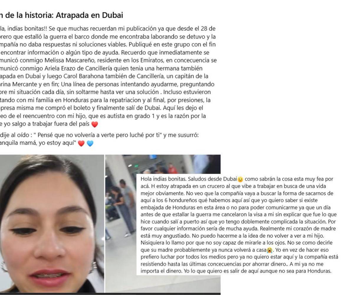 Conectarse y pedir ayuda hizo que lograra salir con éxito de la zona en conflicto.