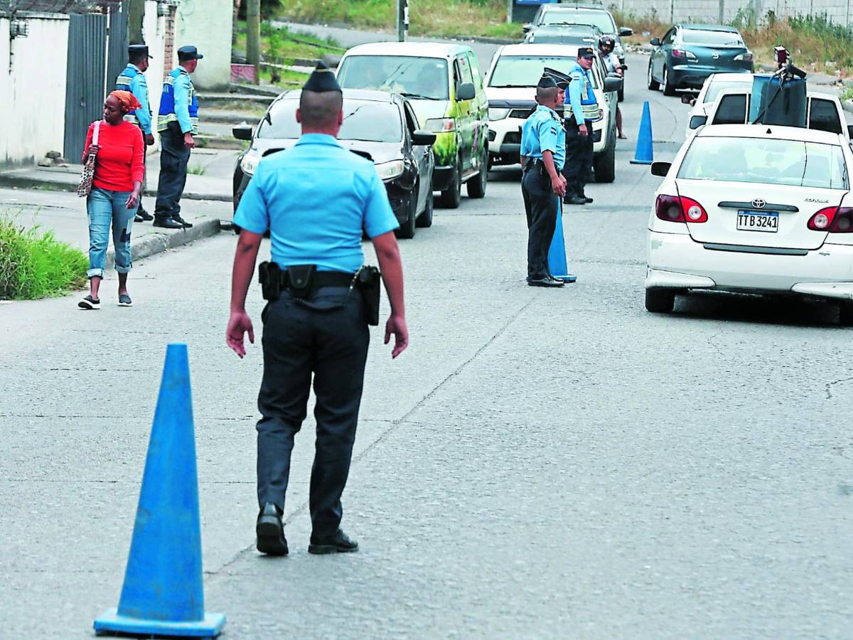 Tegucigalpa: pocos policías en zonas bajo estado de excepción
