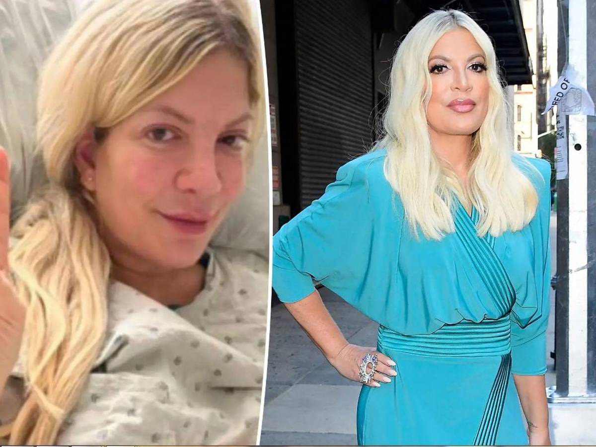La actriz Tori Spelling fue hospitalizada