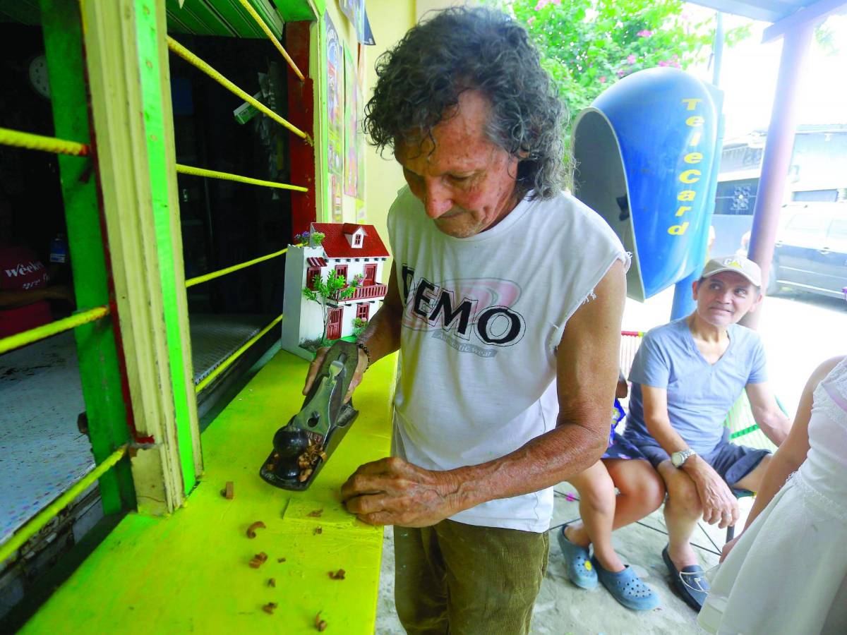 Don Mario, 11 años haciendo casas miniatura