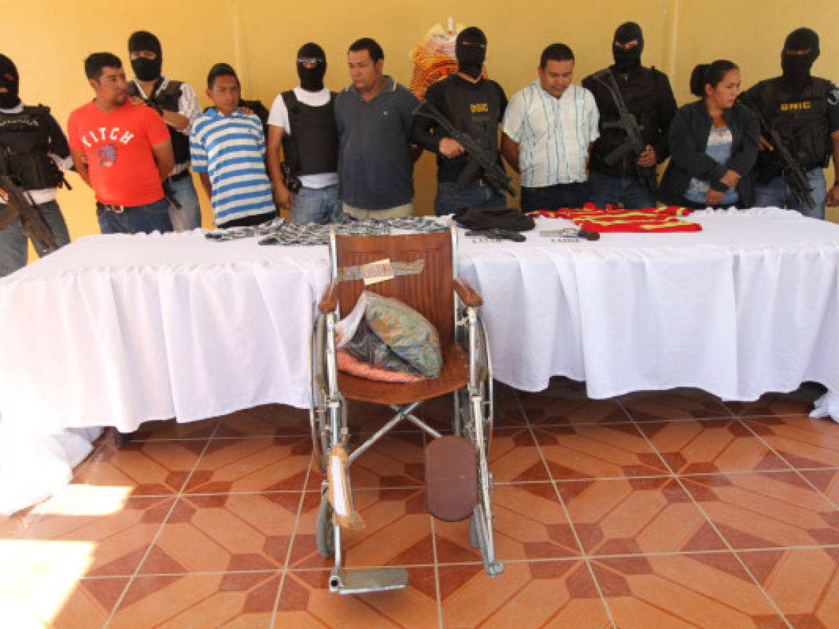 La Policía captura a banda que asaltó un banco en Tegucigalpa