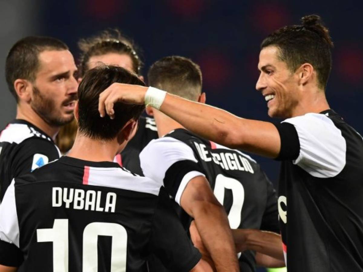 Juventus vence al Bologna en el regreso de la Serie A y sigue liderando