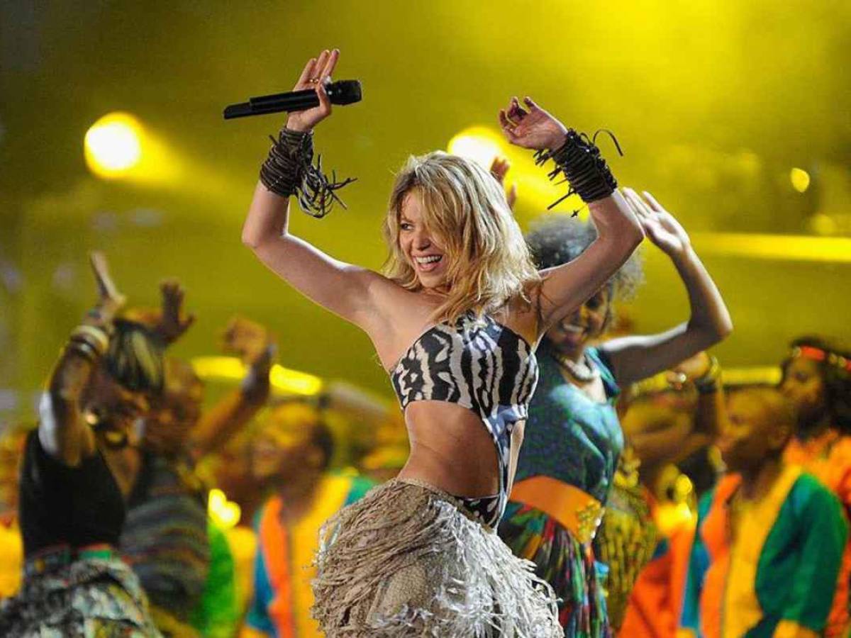 Shakira ha participado en tres Mundiales de Fútbol.