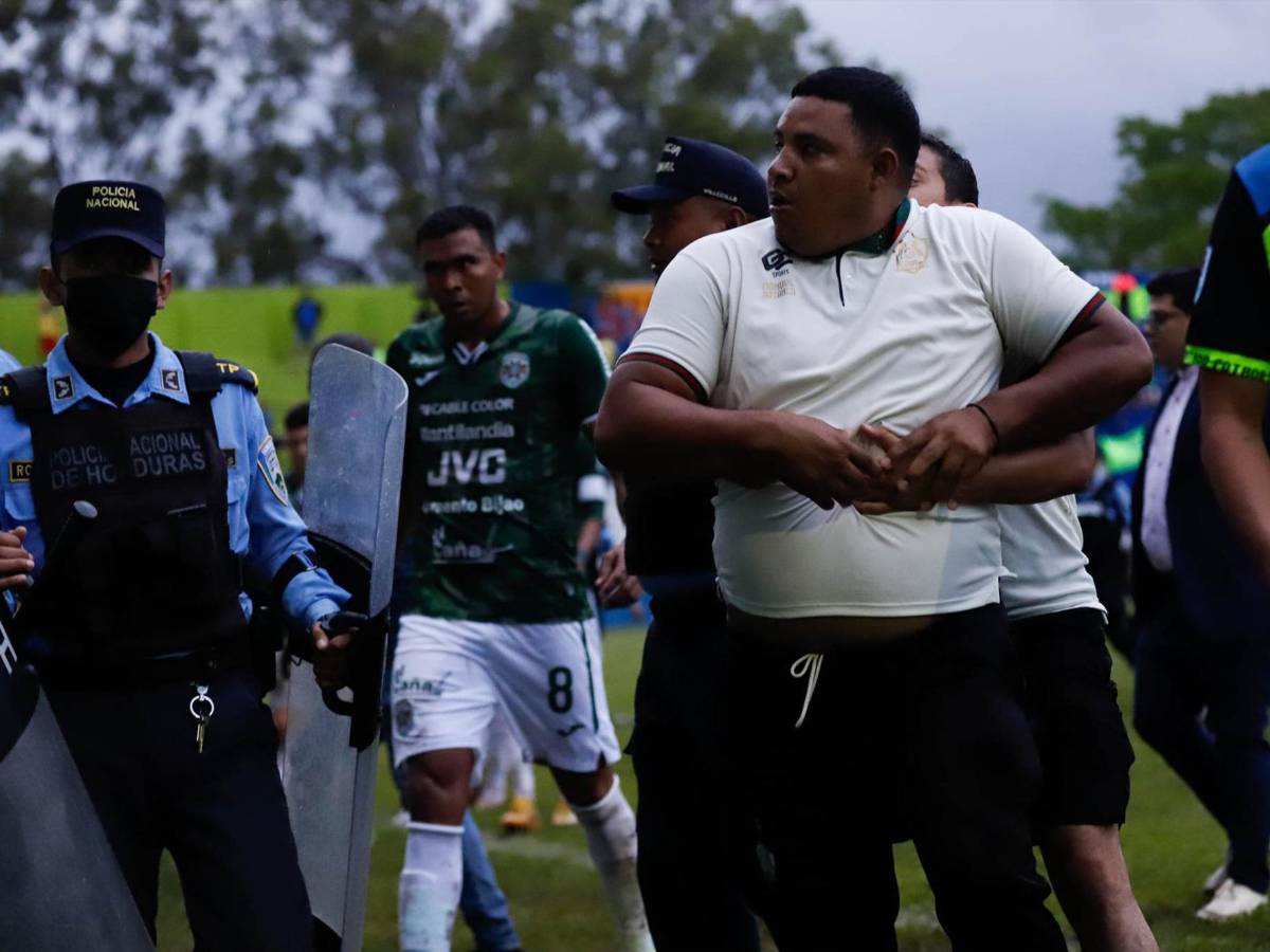 Acta arbitral hunde al Olancho tras zafarrancho ante Marathón
