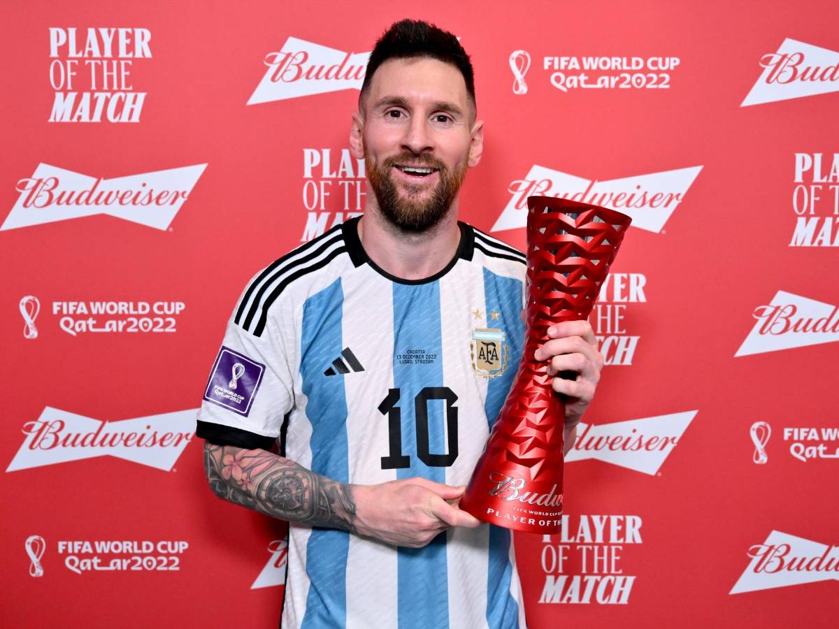 Lionel Messi fue elegido el MVP del Argentina vs Croacia.