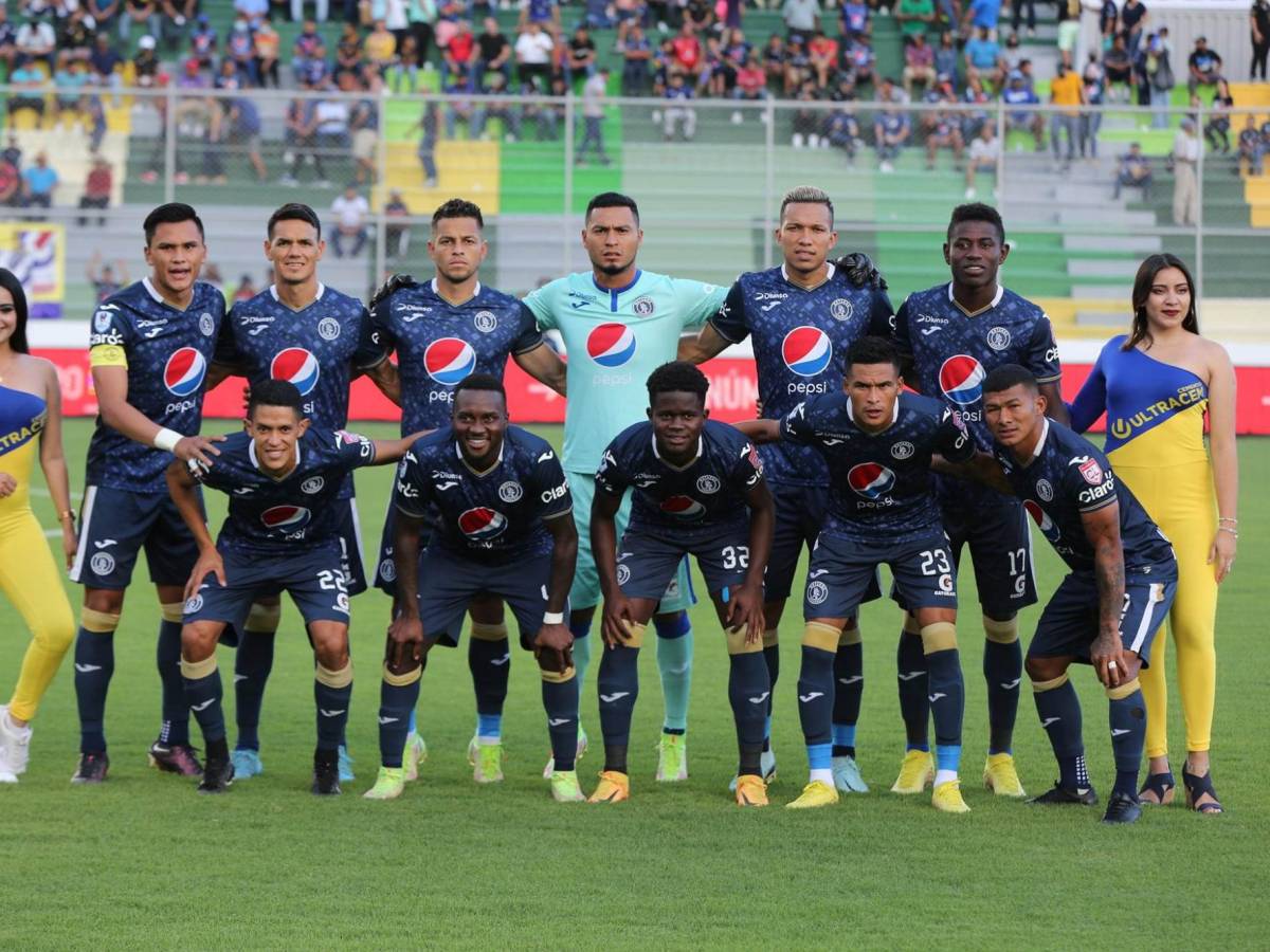 El 11 titular del Motagua que venció 2-1 al Victoria por la semifinal de vuelta del Apertura 2022.
