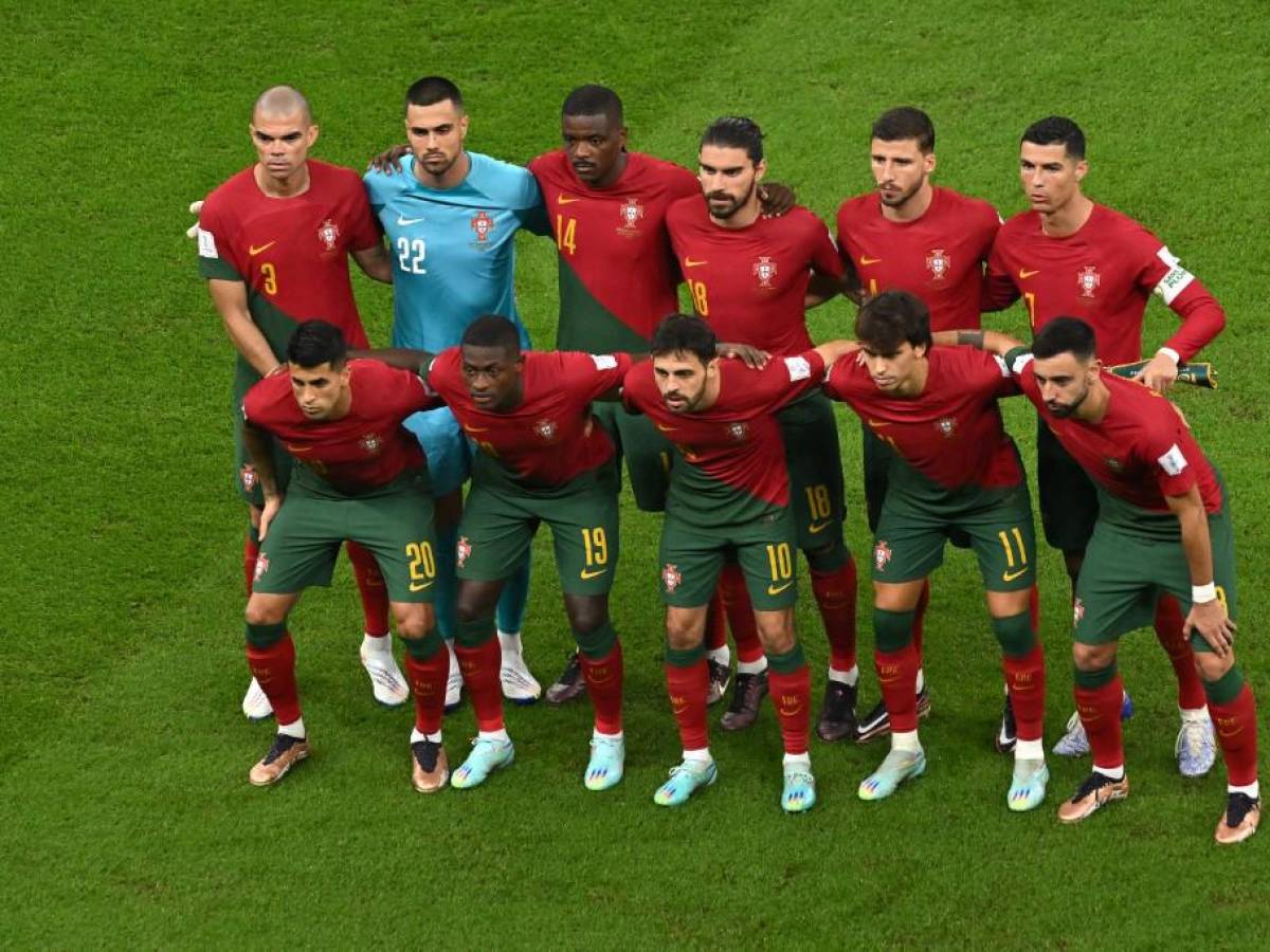 El 11 titular de Portugal que enfrentó a Uruguay.