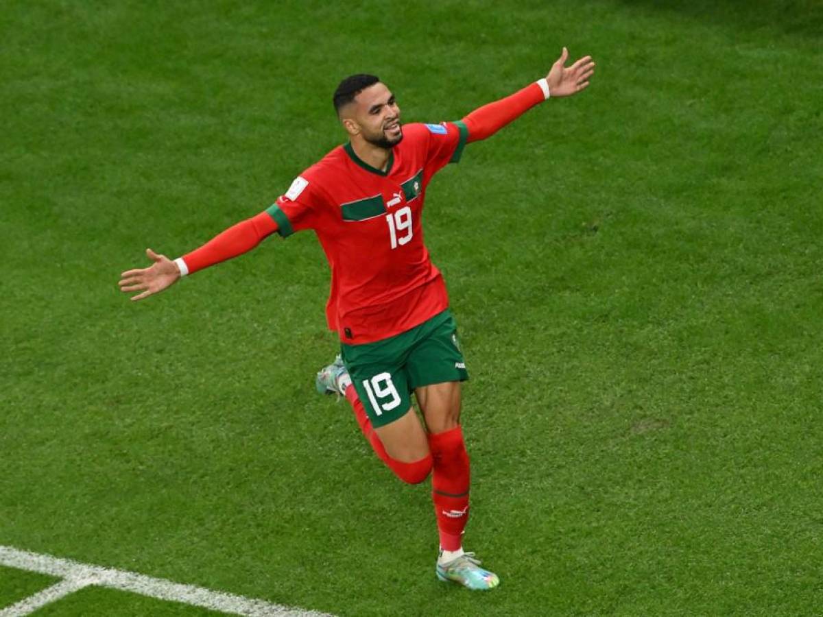Youssef En-Nesyri fue el héroe de Marruecos al darle con su gol la victoria a Marruecos.