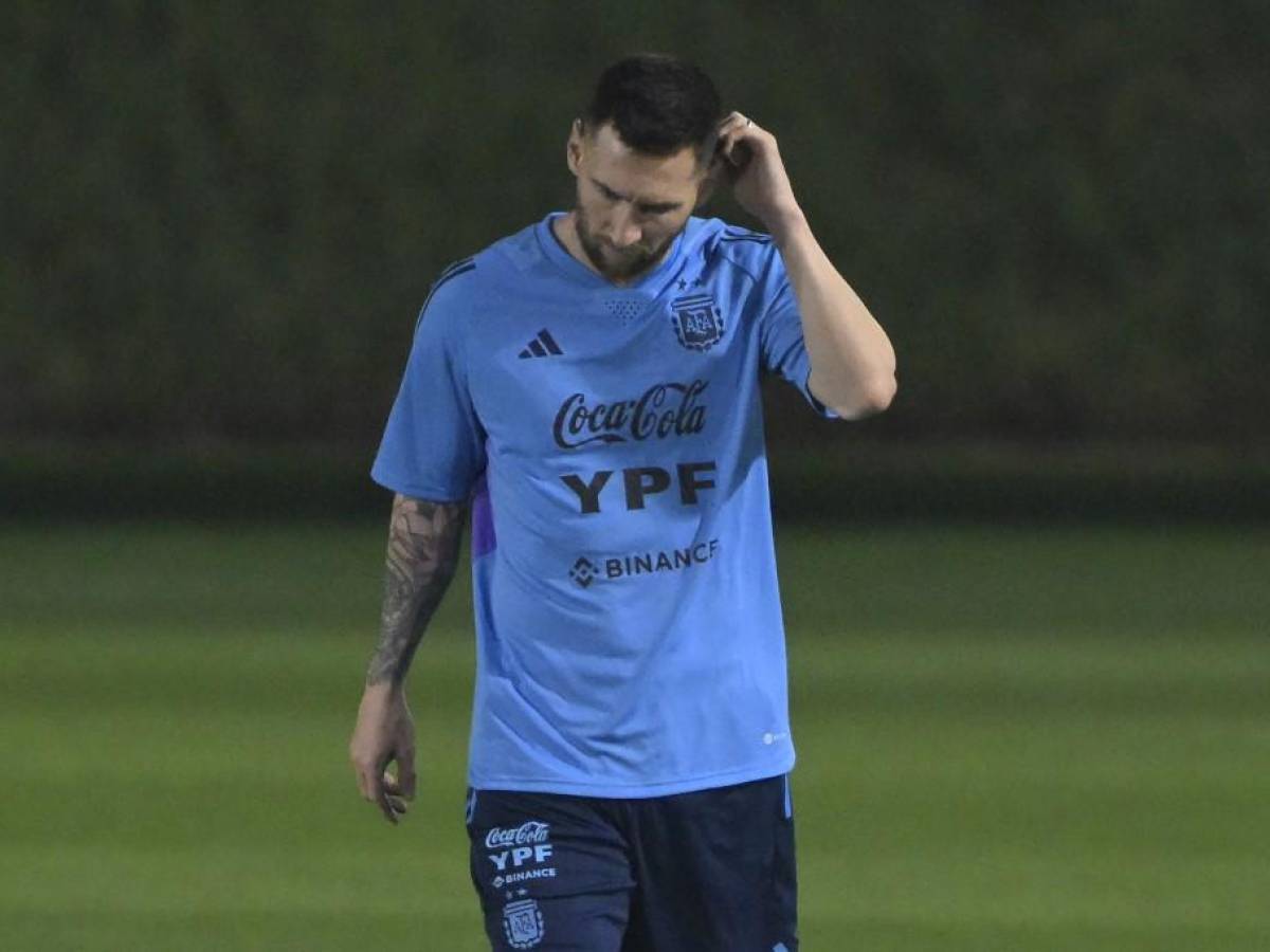 Messi entrena aparte y desata preocupación en Argentina de cara a su debut en el Mundial de Qatar