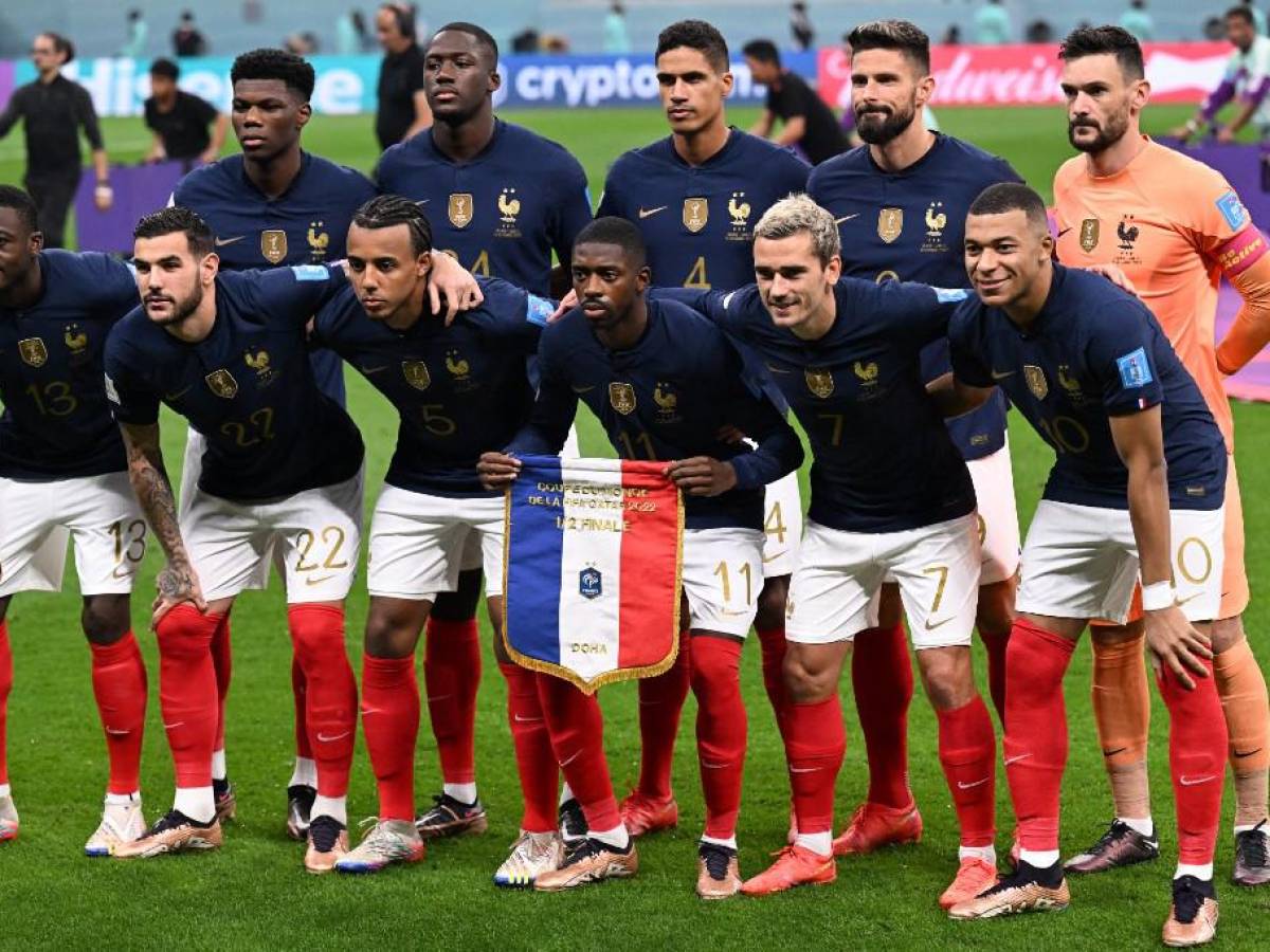 El 11 titular de Francia que venció 2-0 a Marruecos por la semifinal del Mundial de Qatar 2022.