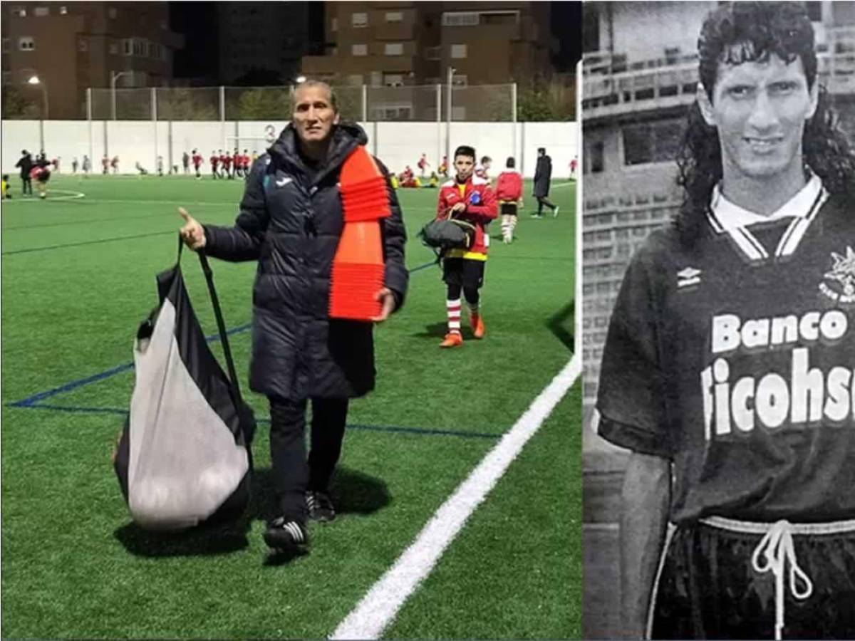 El diario Marca destacó en su nota esta foto como principal del ’Venado’ Castro de como luce en la actualidad y en su época de jugador con el Motagua.