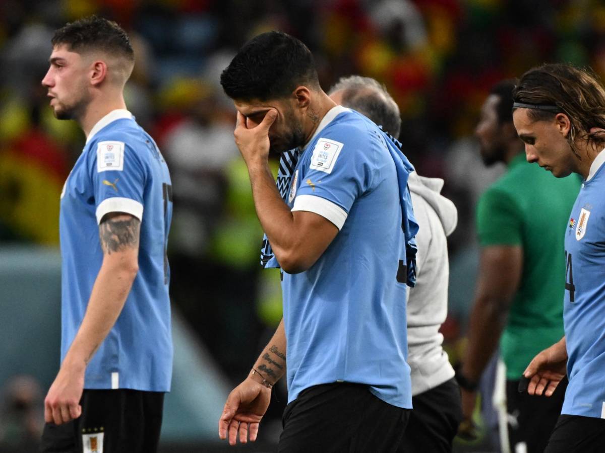 <b>Luis Suárez fue uno de los más afectados de Uruguay tras quedar fueras del Mundial.</b>