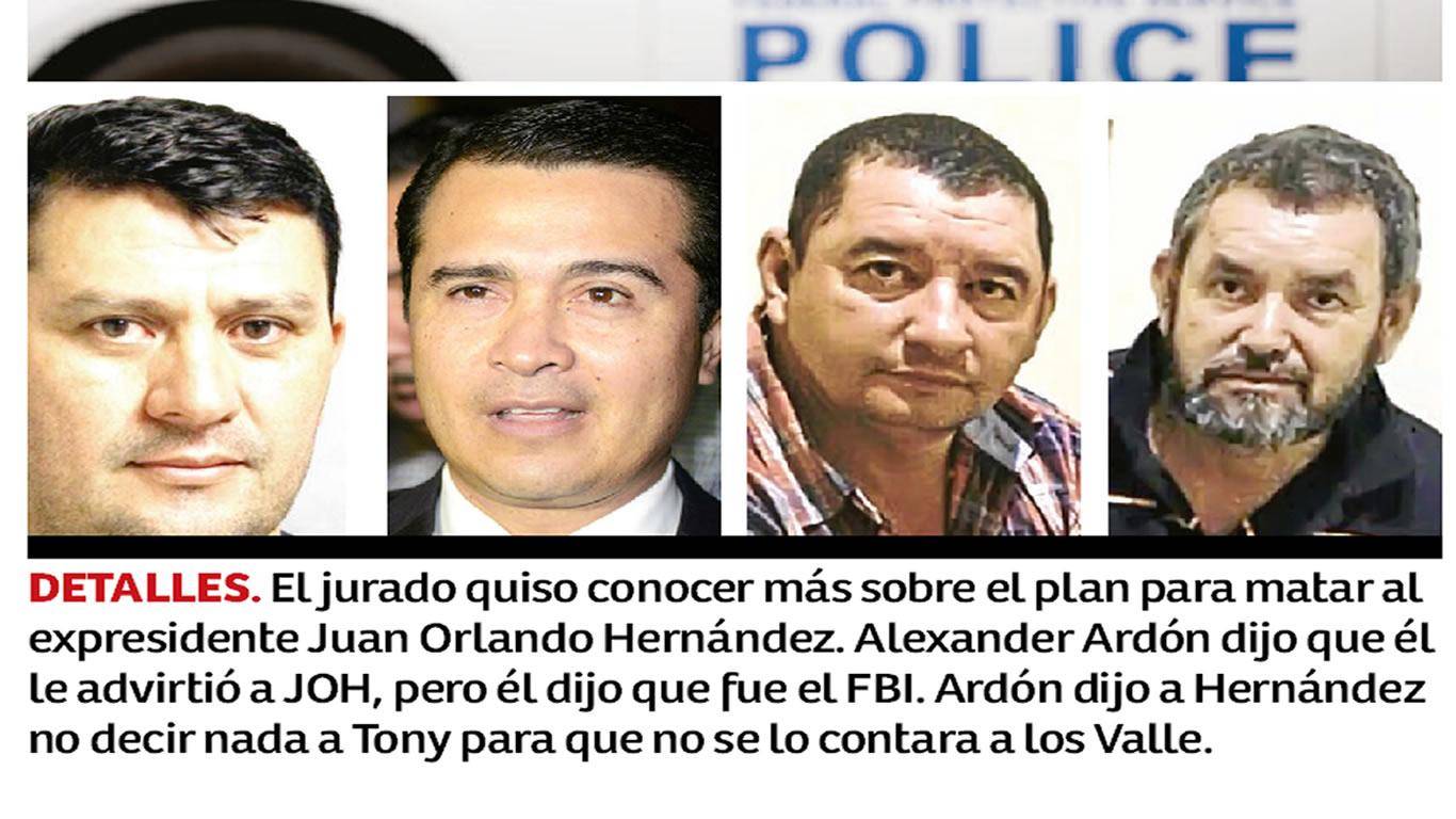 $!Plan de los valle para asesinar a JOH hizo al jurado pedir notas al juez