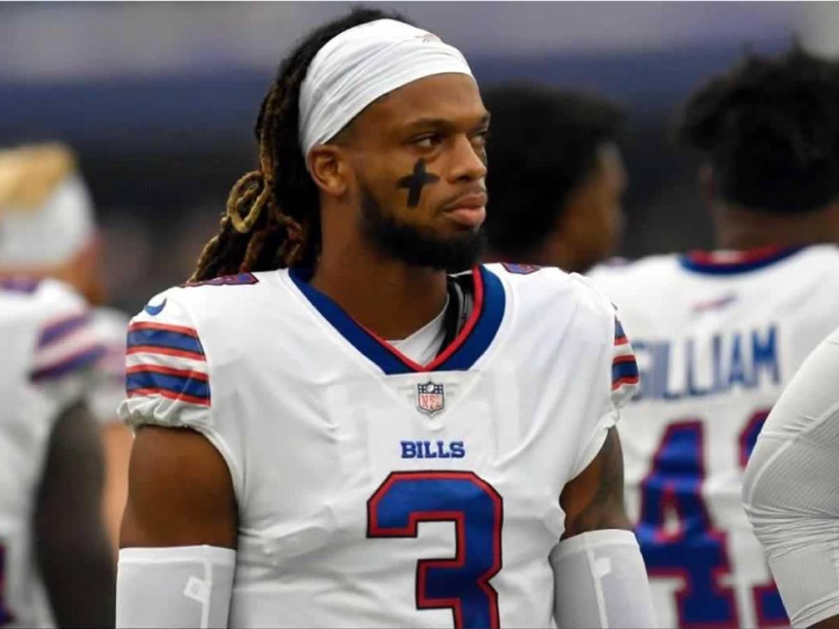 Damar Hamlin, jugador de los Buffalo Bills, que se desvaneció.