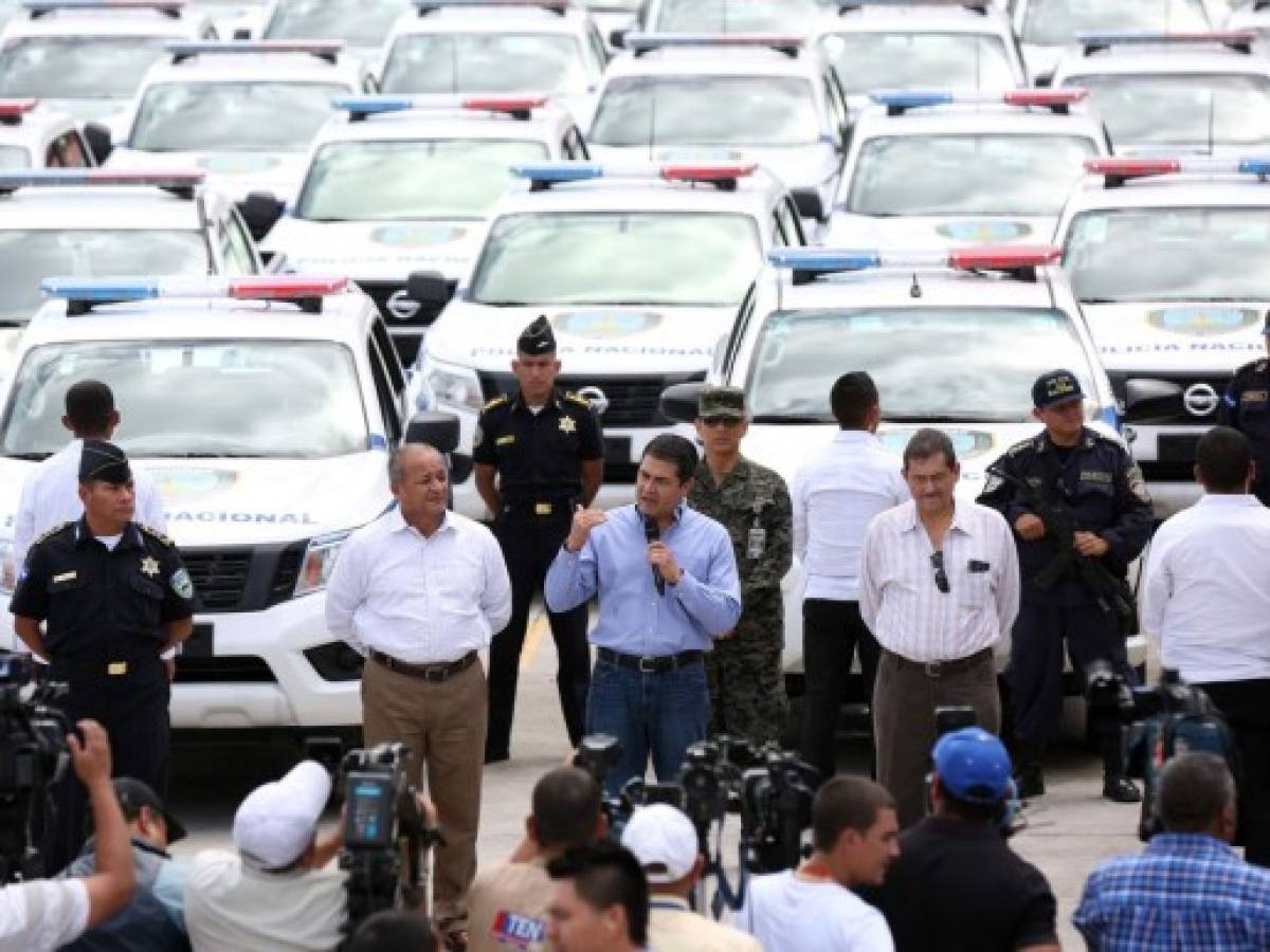 Entregan 80 patrullas para mejorar seguridad en Honduras