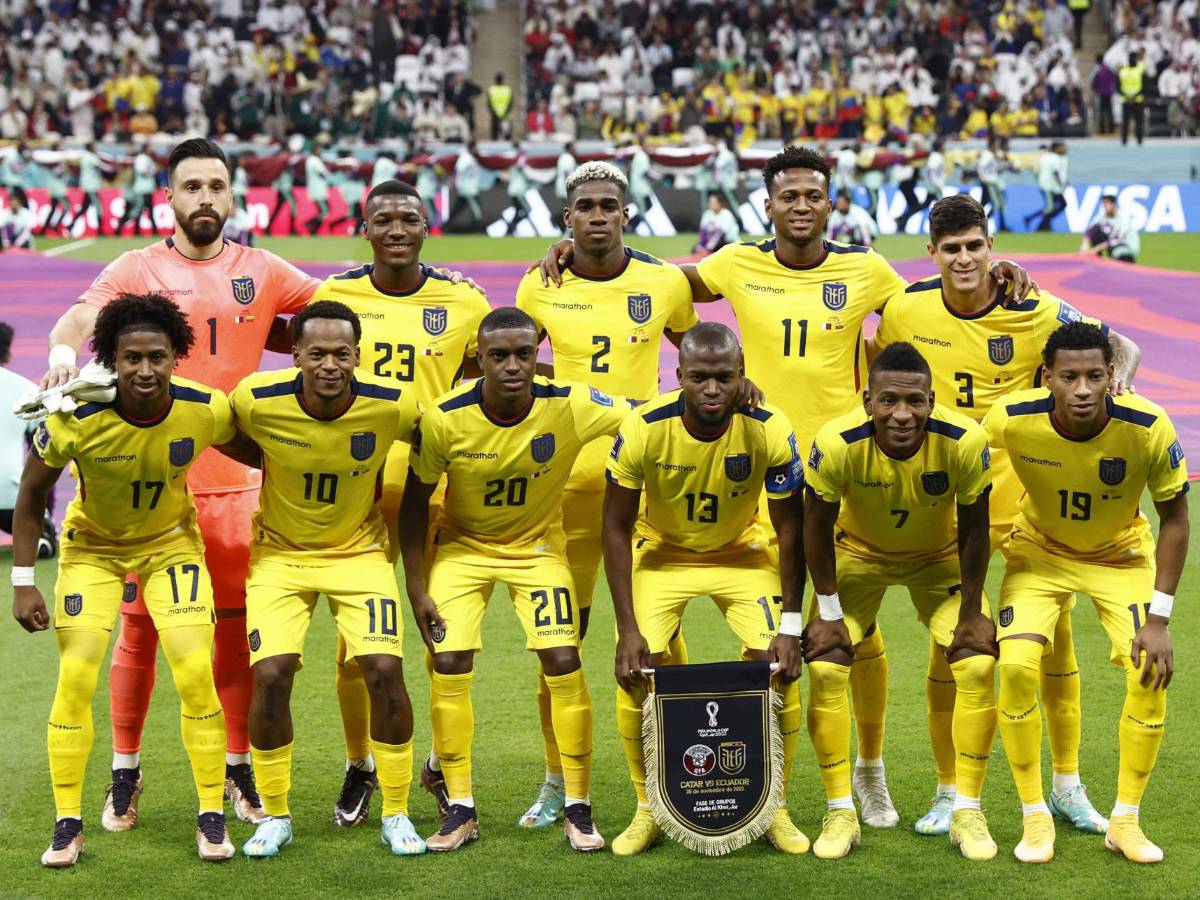 El 11 titular de Ecuador que logró vencer a Qatar en el juego inaugural de la Copa del Mundo.