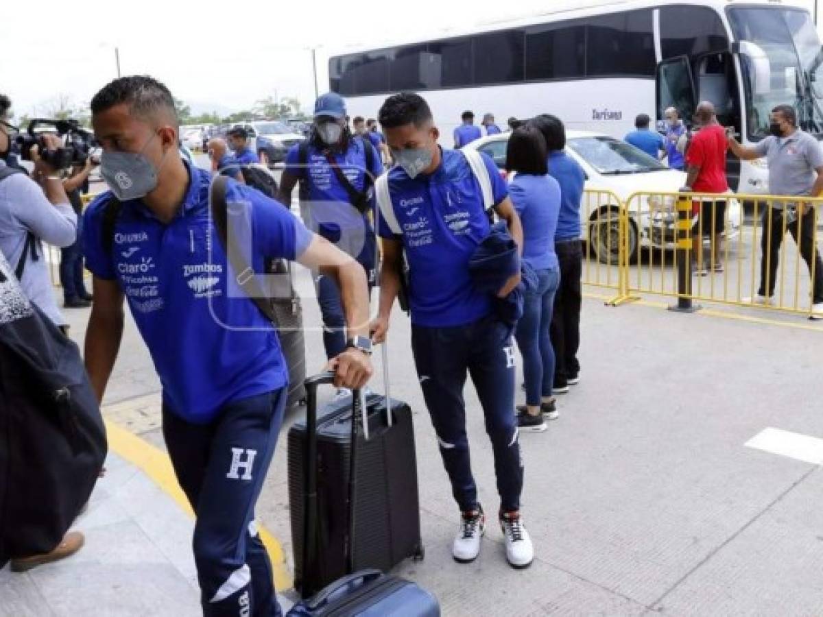 Selección de Honduras viajó a Estados Unidos motivada y con ganas de conquistar la Copa Oro