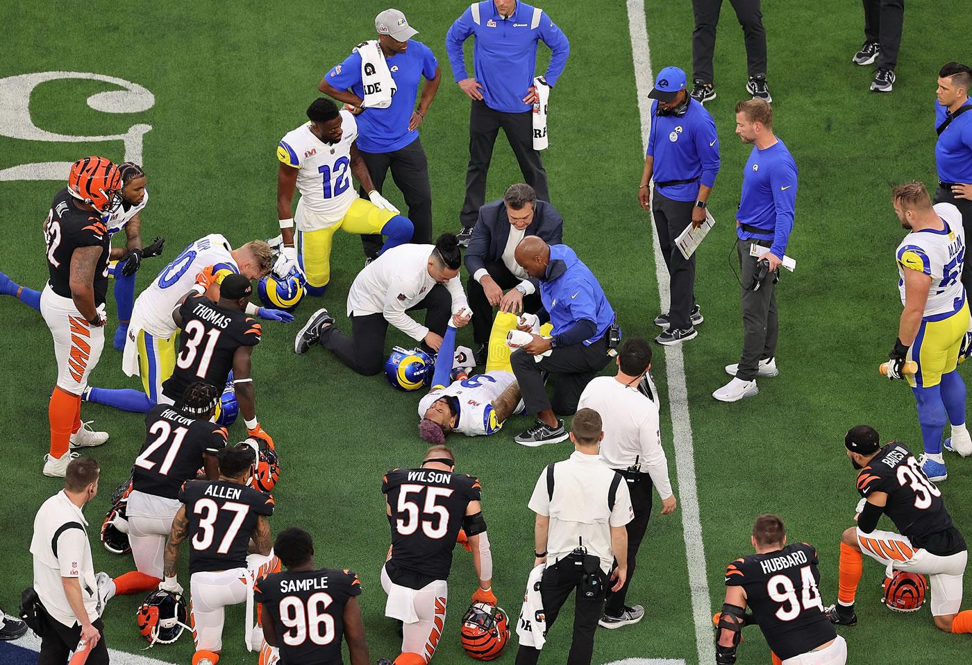 Todos preocupado por el receptor Odell Beckham Jr que no pudo seguir en el juego por la lesión que sufrió.