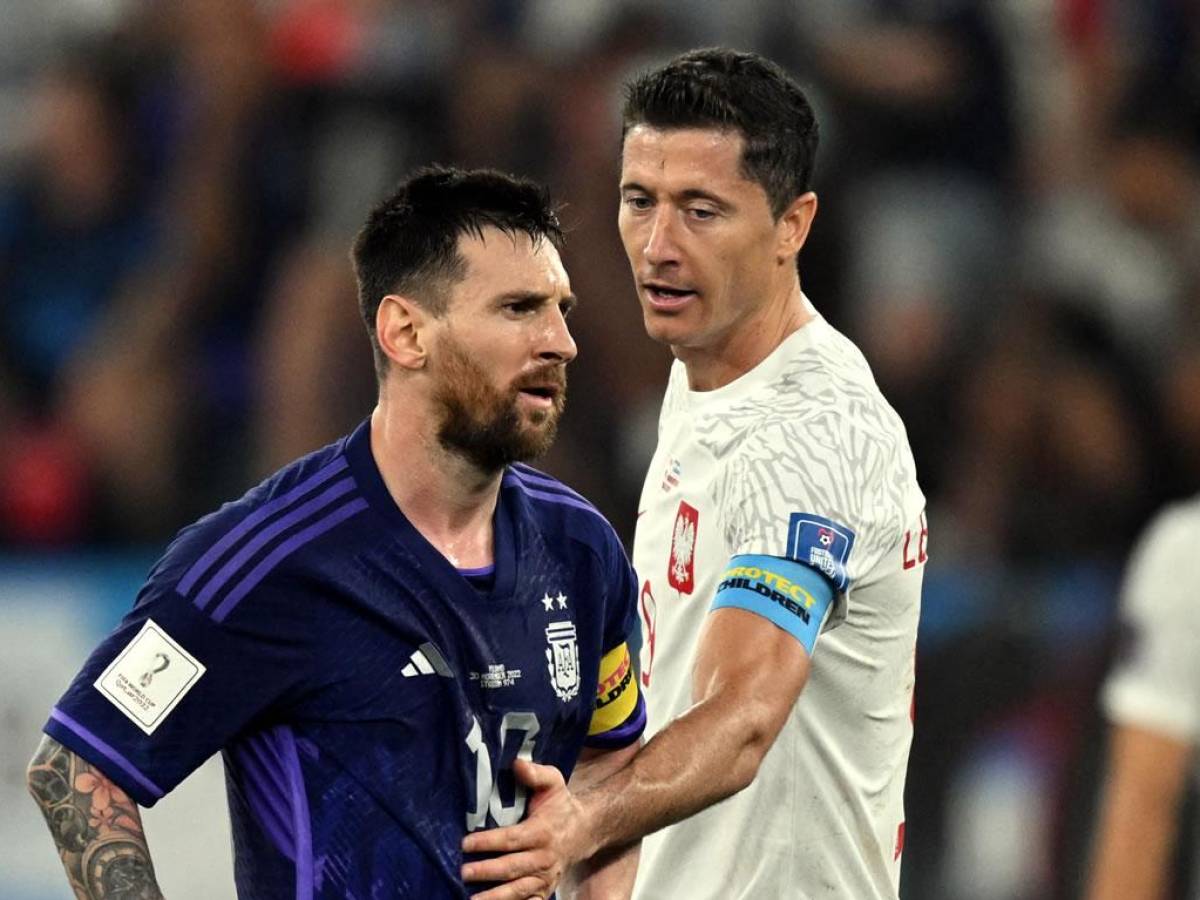 Messi sorprende con palabras sobre incidente con Lewandowski